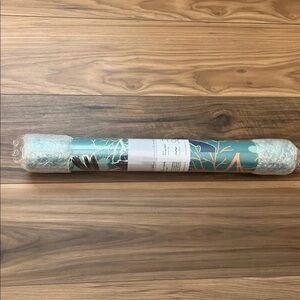 Teal Floral Botanical Wallpaper Roll with Cream Leaves
